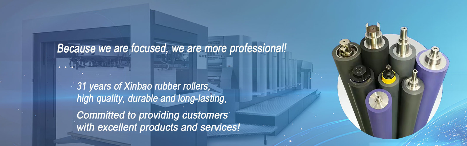 Rolo de borracha resistente ao desgaste