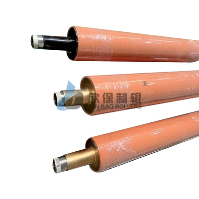 Resistente ao desgaste e uniforme transporte de rolos de borracha da máquina de revestimento e equilíbrio do núcleo do eixo de alimentação